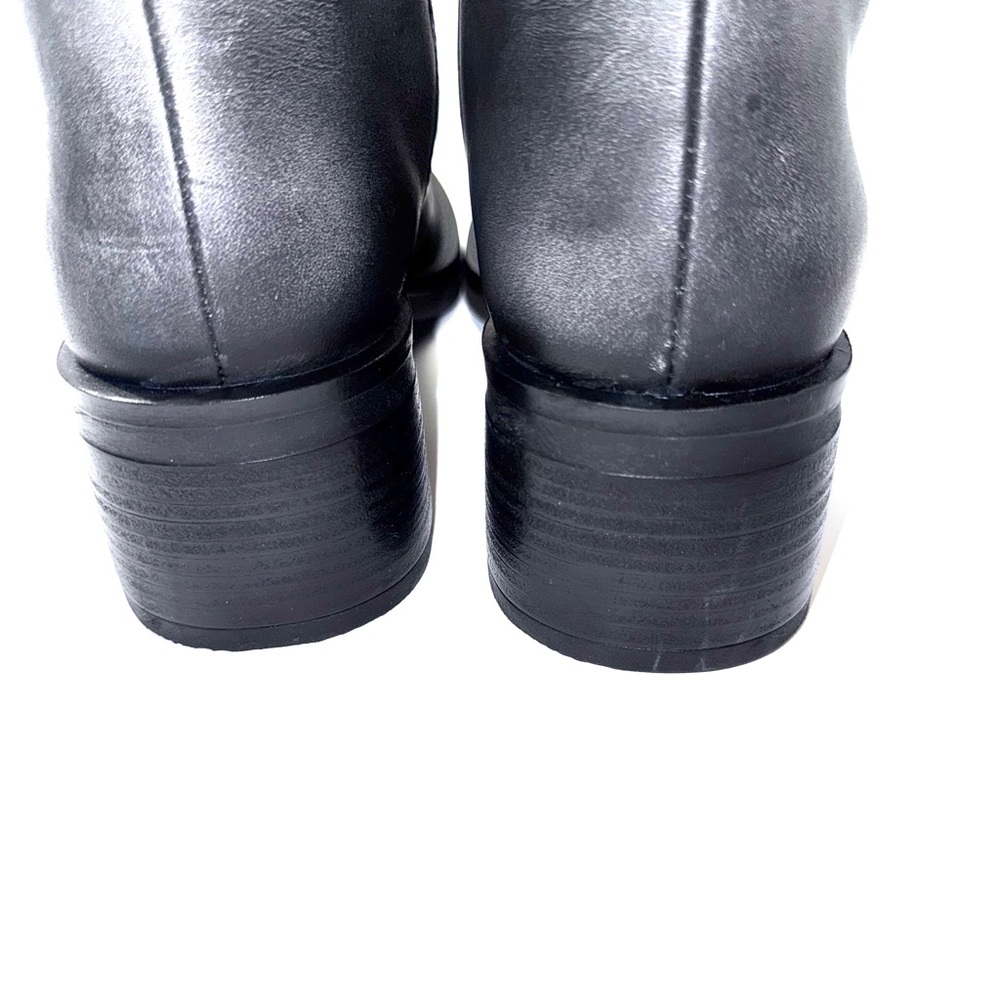 Free People Dana Black Distressed knee Boots 6 - Picture 6 of 8